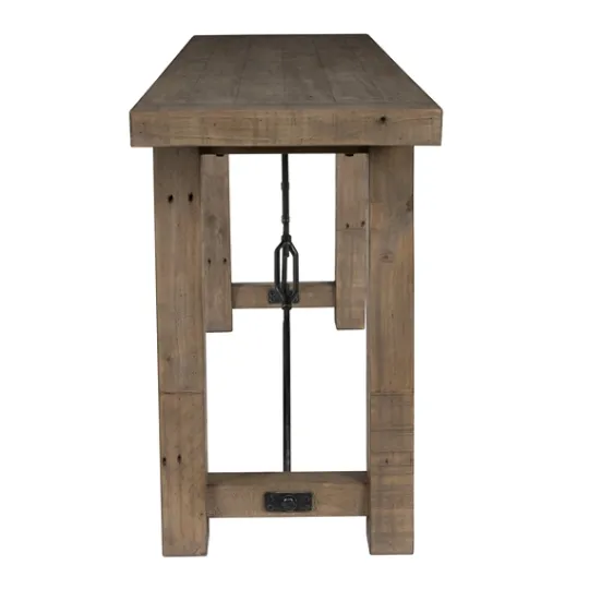 Kirkland's Home Roane Gray Reclaimed Pine Console Table- Console Tables