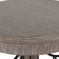 Kirkland's Home Roberta Wood Decorative Metal Accent Table- Accent & End Tables