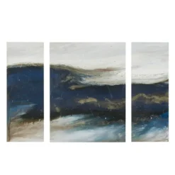 Kirkland's Home Rolling Waves Blur Canvas Art Prints, Set Of 3- Canvas Art