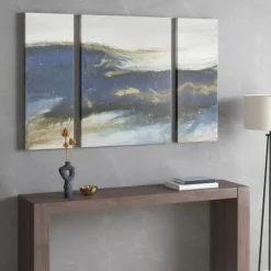 Kirkland's Home Rolling Waves Blur Canvas Art Prints, Set Of 3- Canvas Art