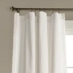 Kirkland's Home Rosalie Lace Curtain Panel Set, 108 In.- Curtains & Drapes