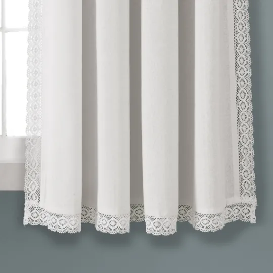 Kirkland's Home Rosalie Lace Curtain Panel Set, 63 In.- Curtains & Drapes