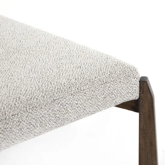 Kirkland's Home Roscoe Brunswick Pebble Upholstered Bench- Benches & Ottomans