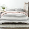 Kirkland's Home Rose Pink Echo Stripe 2-Pc. Twin Duvet Cover Set- Duvets