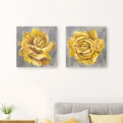 Kirkland's Home Roses Giclee Canvas Art Prints, Set Of 2- Canvas Art