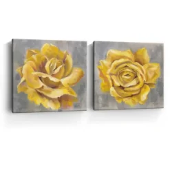 Kirkland's Home Roses Giclee Canvas Art Prints, Set Of 2- Canvas Art