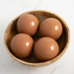 Kirkland's Home Rosy Terracotta 4-Pc. Solid Porcelain Orbs- Bowl Filler