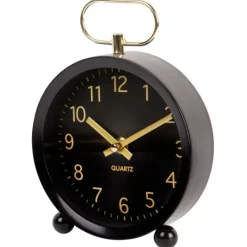 Kirkland's Home Round And Gold Tabletop Clock- Decorative Accents