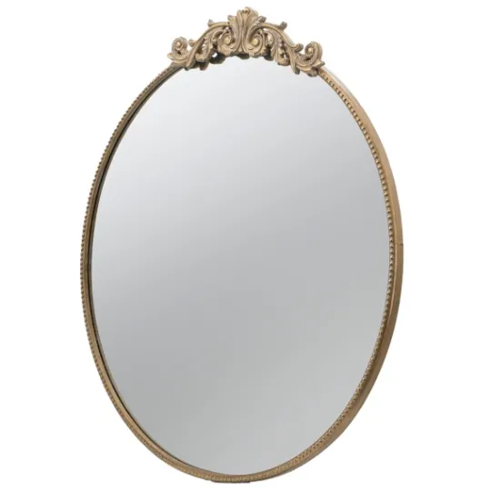 Kirkland's Home Round Antique Floral Scroll Mirror, 39 In.- Decorative Mirrors