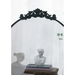 Kirkland's Home Round Antique Floral Scroll Mirror, 32 In.- Decorative Mirrors