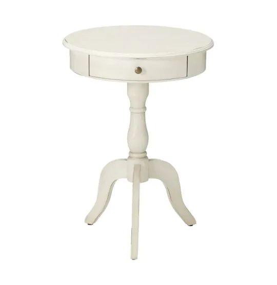 Kirkland's Home Round Antique Pedestal Accent Table- Accent & End Tables