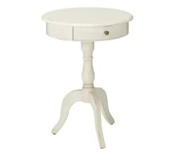 Kirkland's Home Round Antique Pedestal Accent Table- Accent & End Tables
