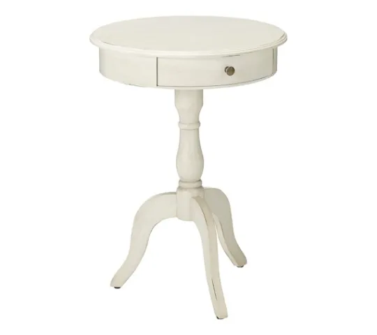 Kirkland's Home Round Antique Pedestal Accent Table- Accent & End Tables