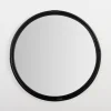 Kirkland's Home Round Black Rattan Wall Mirror- Decorative Mirrors