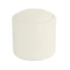 Kirkland's Home Round Cream Boucle Storage Ottoman- Benches & Ottomans