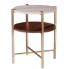 Kirkland's Home Round Gold 2-Tier Accent Table- Accent & End Tables