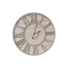 Kirkland's Home Round Gray And Natural Wooden Wall Clock- Clocks