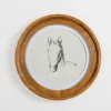 Kirkland's Home Round Horse Portrait Framed Art Print- Framed Art