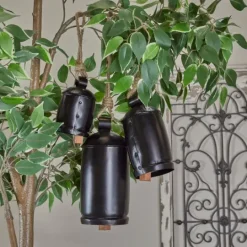 Kirkland's Home Round Iron Hanging Bells, Set Of 3- Decorative Accents