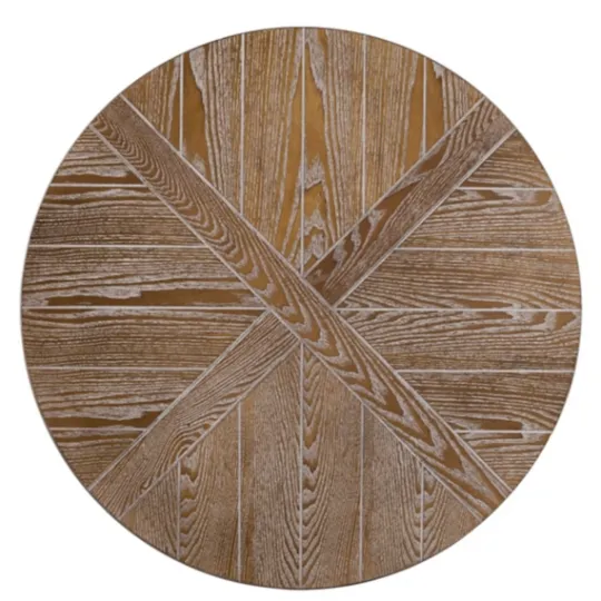 Kirkland's Home Round Kona Rolling Coffee Table- Coffee Tables