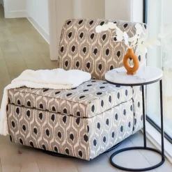 Kirkland's Home Round Marble C-Table- Accent & End Tables
