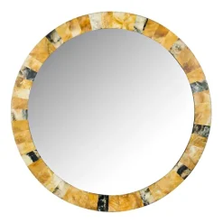 Kirkland's Home Round Marbleized Wall Mirror- Decorative Mirrors