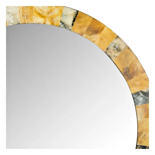 Kirkland's Home Round Marbleized Wall Mirror- Decorative Mirrors