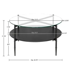 Kirkland's Home Round Martha Stewart Coffee Table- Coffee Tables