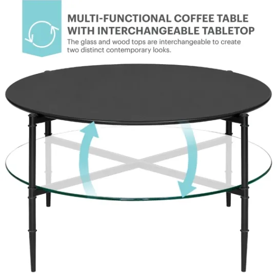 Kirkland's Home Round Martha Stewart Coffee Table- Coffee Tables