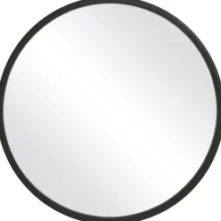 Kirkland's Home Round Matte Black Thick Frame Mirror- Framed Mirrors