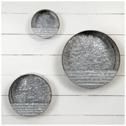 Kirkland's Home Round Metal Hanging Wall Pockets, Set Of 3- Shelves