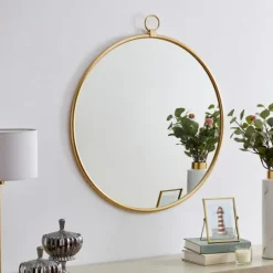 Kirkland's Home Round Metal Mirror With Ring- Decorative Mirrors