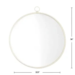 Kirkland's Home Round Metal Mirror With Ring- Decorative Mirrors