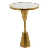 Kirkland's Home Round Metal Mirrored Top Side Table- Accent & End Tables