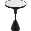 Kirkland's Home Round Metal Mirrored Top Side Table- Accent & End Tables