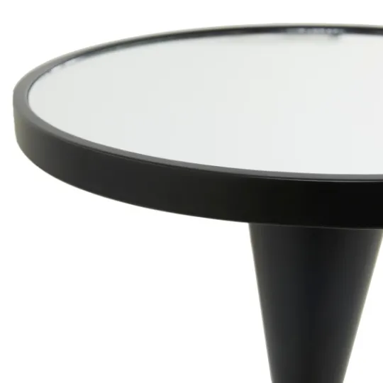 Kirkland's Home Round Metal Mirrored Top Side Table- Accent & End Tables