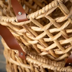 Kirkland's Home Round Natural Open Weave Baskets, Set Of 3- Baskets & Boxes