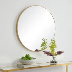 Kirkland's Home Round Simple Frame Medium Wall Mirror- Framed Mirrors