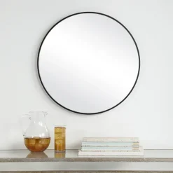Kirkland's Home Round Simple Frame Medium Wall Mirror- Framed Mirrors