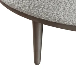 Kirkland's Home Round Upholstered Ottoman- Benches & Ottomans