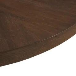 Kirkland's Home Round Walnut Wood Starburst Coffee Table- Coffee Tables
