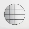 Kirkland's Home Round Windowpane Wall Mirror- Decorative Mirrors