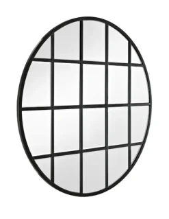 Kirkland's Home Round Windowpane Wall Mirror, 40 In.- Decorative Mirrors