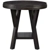 Kirkland's Home Round Wood Flared Base Side Table- Accent & End Tables