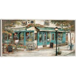 Kirkland's Home Rue Du Jardin Corner Bistro Framed Wall Art- Framed Art