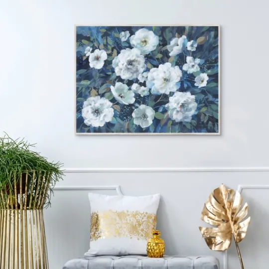 Kirkland's Home Rugosa Roses Floral Framed Wall Art- Framed Art