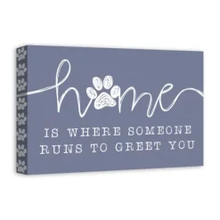 Kirkland's Home Runs To Greet You Canvas Art Print, 18X12 In.- Wall Quotes & Signs