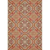Kirkland's Home Rust Boho Ikat Indoor/Outdoor Area Rug, 5X7- Outdoor Rugs