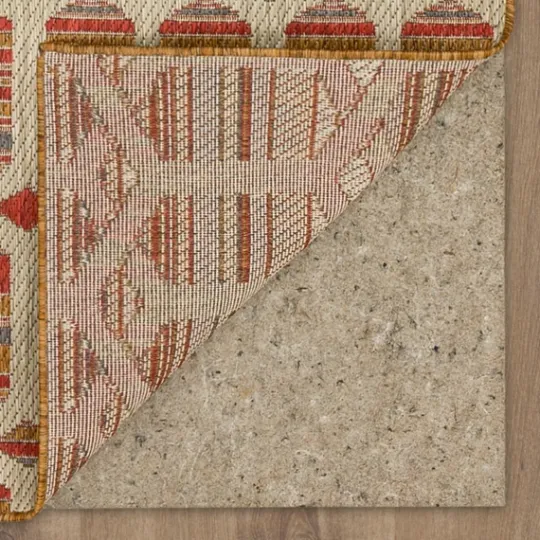 Kirkland's Home Rust Geo Ikat Outdoor Area Rug, 5X7- Outdoor Rugs