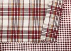 Kirkland's Home Rust Plaid Camden Full/Queen 3-Pc. Quilt Set- Quilts